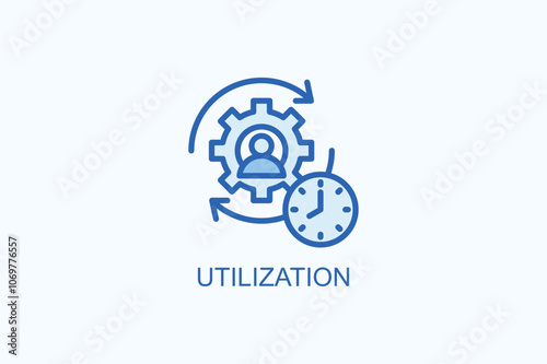 Utilization vector  or logo sign symbol illustration