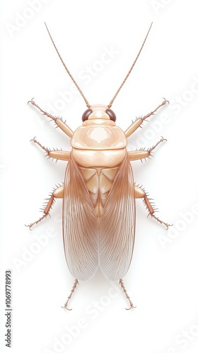 Golden Cockroach Close-up  photo