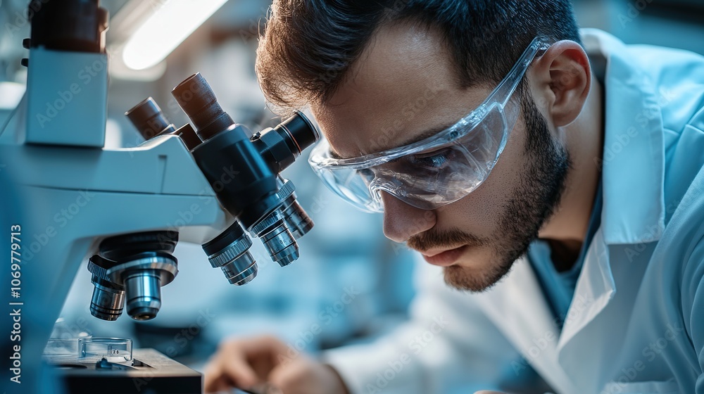 A close-up of an engineer inspecting a product for defects during the quality assurance process, using precision tools. A close-up of an engineer inspecting a product for defects during the quality assurance process, using precision tools.