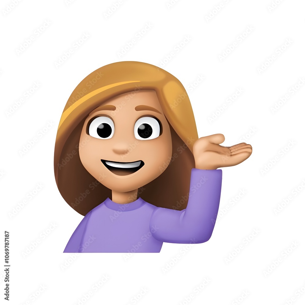 Waving Woman Emoji