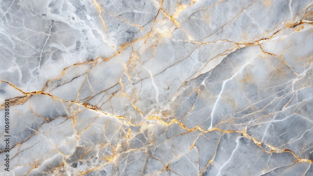 Fototapeta premium Soft Grey Marble Texture with Subtle Metal Veins Creating a Serene and Elegant Backdrop for Interior Design, Fashion, and Luxury Branding Projects