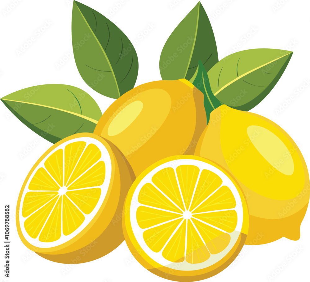 set of fresh delicious lemons splashing with leave set of fresh delicious lemons splashing with leave