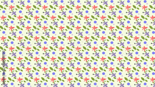 seamless pattern with flowers