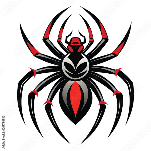 Tarantula vector illustration. Isolated tarantula on a white background