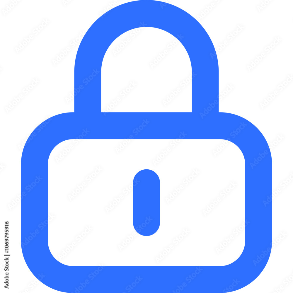 Blue Padlock Symbolizing Security and Protection for Digital Assets in a Modern Context, Illustrated Against a Plain Background Blue Padlock Symbolizing Security and Protection for Digital Assets in a Modern Context, Illustrated Against a Plain Background