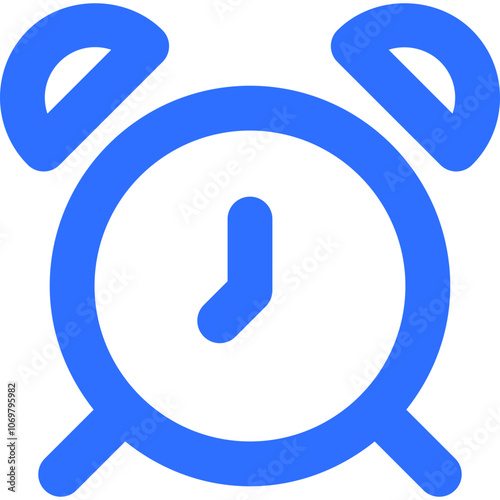 A Blue Alarm Clock Illustrating the Concept of Time Management for Productivity and Daily Scheduling