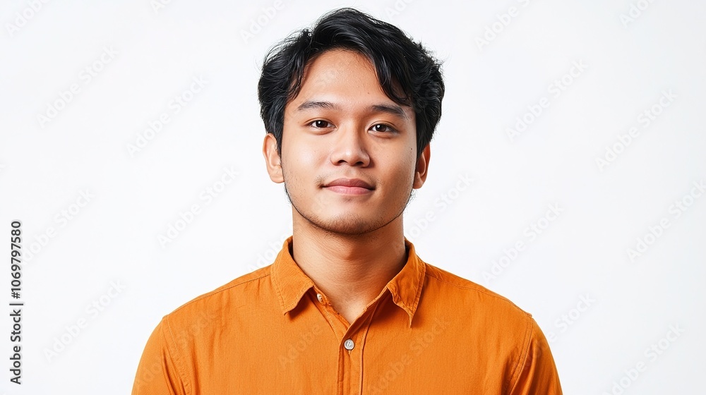 Young Indonesian Man in Casual Portrait Young Indonesian Man in Casual Portrait