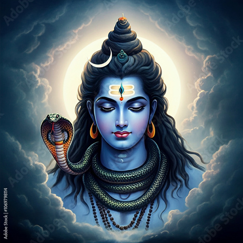 Artistic image of Lord Shiv...