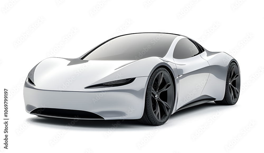 Electric car in concept, EV car isolated Electric car in concept, EV car isolated
