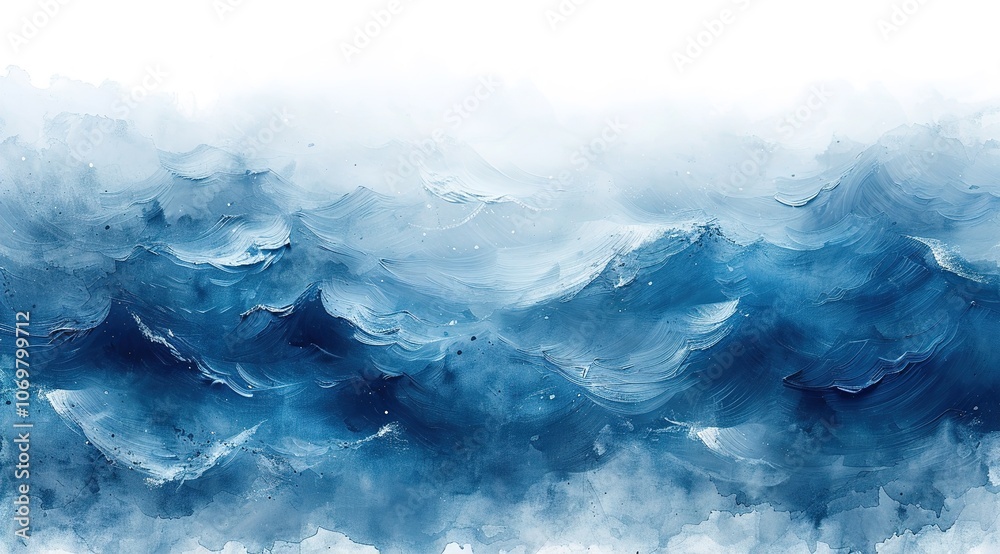Abstract blue gradient acrylic paint wavy grunge texture background. Abstract blue gradient acrylic paint wavy grunge texture background.