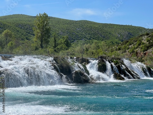 Berberov buk waterfall on the Zrmanja river, Muskovci (Velebit Nature Park, Croatia) - Slap Berberov buk na rijeci Zrmanji, Muškovci (Park prirode Velebit, Hrvatska) photo