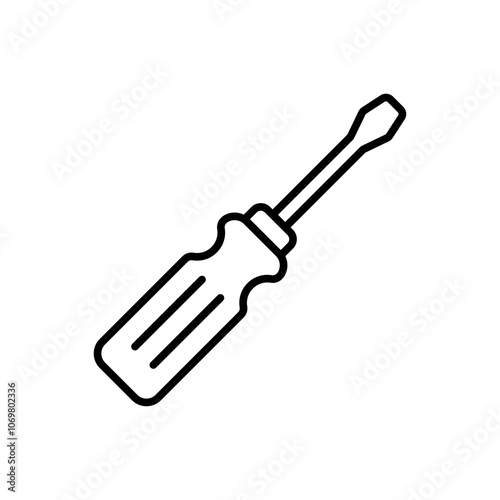 simple screwdriver icon, simple style design inspiration for any interface and purpose