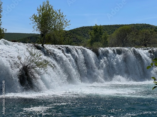Berberov buk waterfall on the Zrmanja river, Muskovci (Velebit Nature Park, Croatia) - Slap Berberov buk na rijeci Zrmanji, Muškovci (Park prirode Velebit, Hrvatska) photo