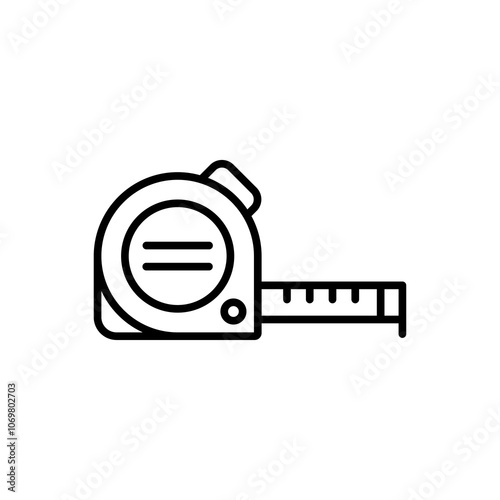 simple measuring tape icons, simple style design inspiration for any interface and purpose