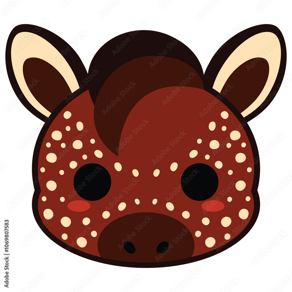 Obraz premium Cute Zebra with polka dot