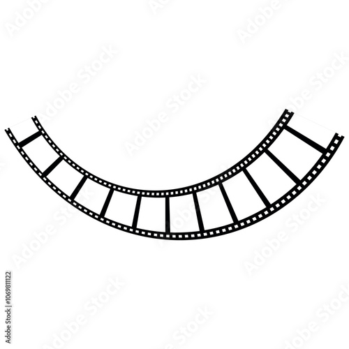 realistic film or movie reels strips vector image. movies film background with flim roll