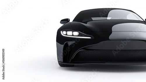 Sleek Black Sports Car with Modern Design and Innovative Features