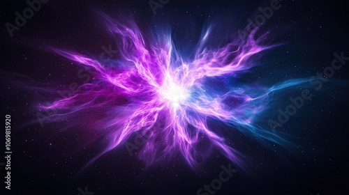 Wallpaper Mural Vivid Cosmic Explosion in Deep Space with Ethereal Colors Torontodigital.ca