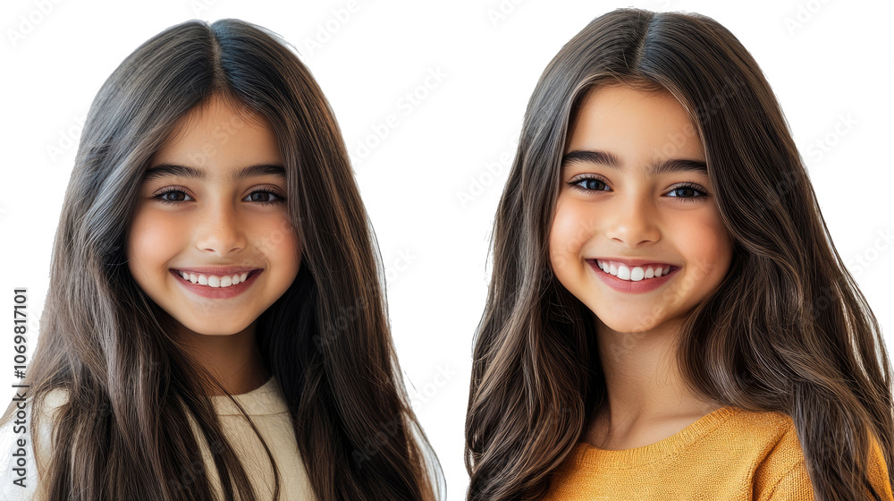Young Women Smiling in Portraits Showcasing Natural Beauty and Joy Generative AI Young Women Smiling in Portraits Showcasing Natural Beauty and Joy Generative AI