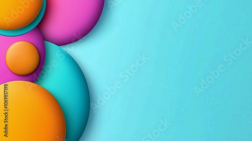 Bright and Cheerful Circular Gradient Background