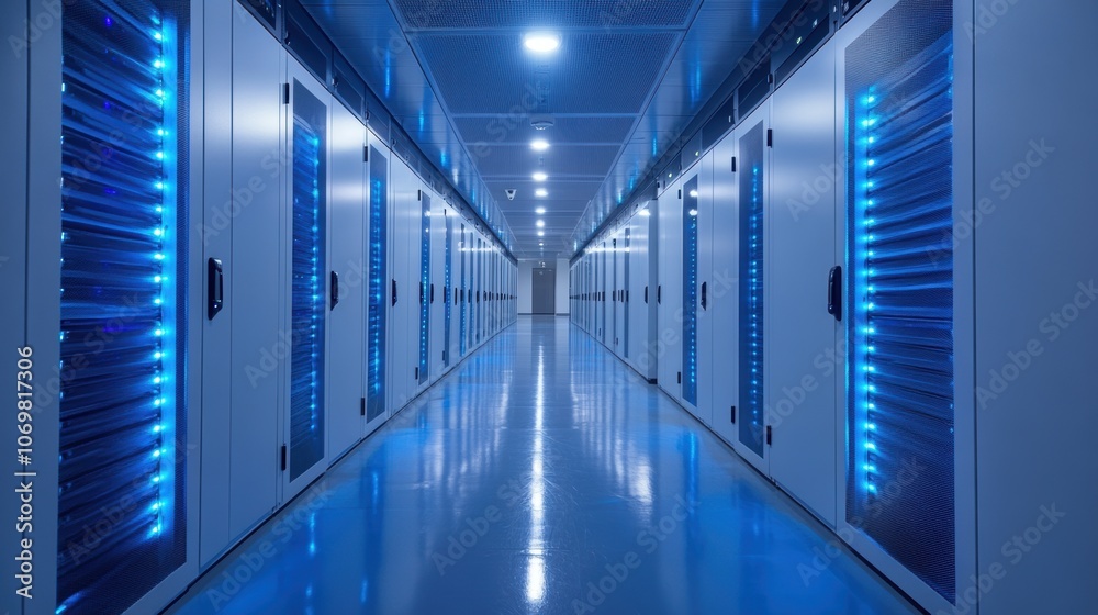 Server Room Corridor. Server Room Corridor.