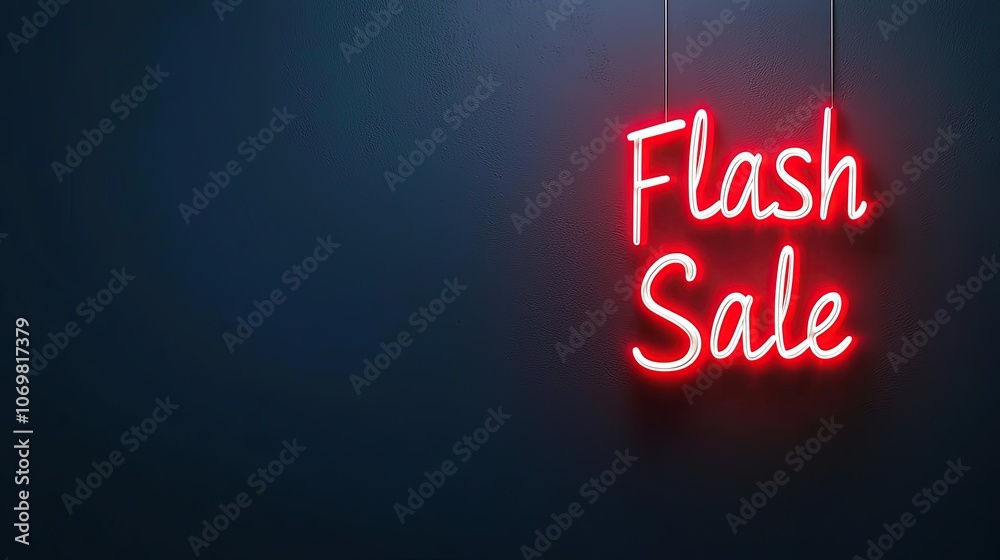 Eye-Catching Neon Flash Sale Sign for Promotional Events and Marketing Eye-Catching Neon Flash Sale Sign for Promotional Events and Marketing