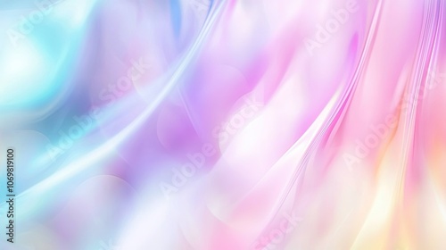 Soft Pastel Waves of Color Creating a Dreamy Background Effect