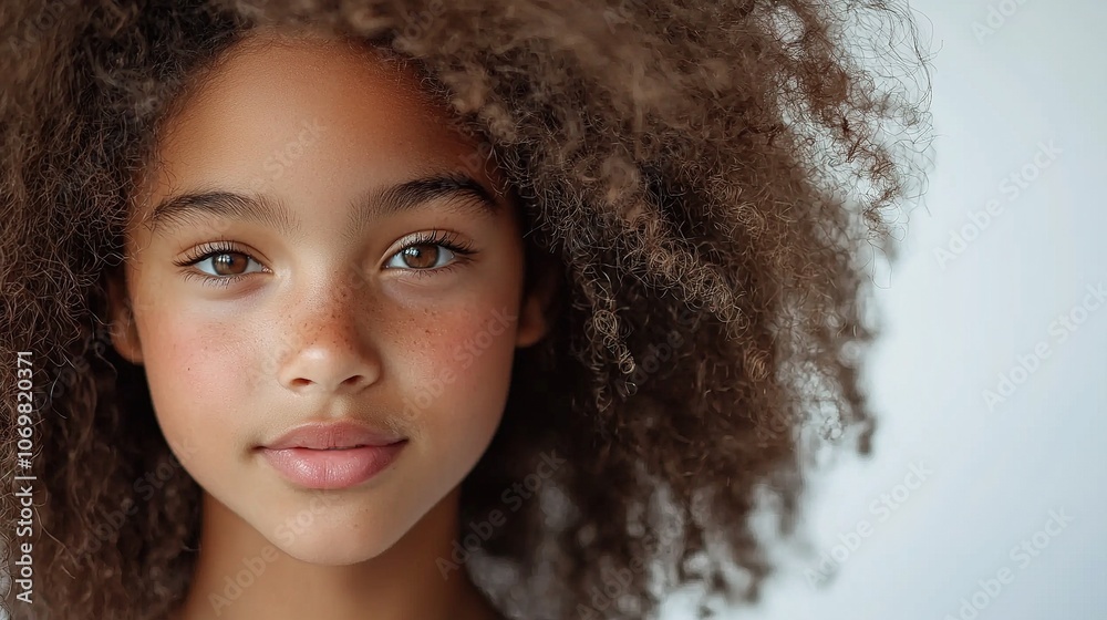 Young Girl with Perfect Light in Studio Setting Young Girl with Perfect Light in Studio Setting