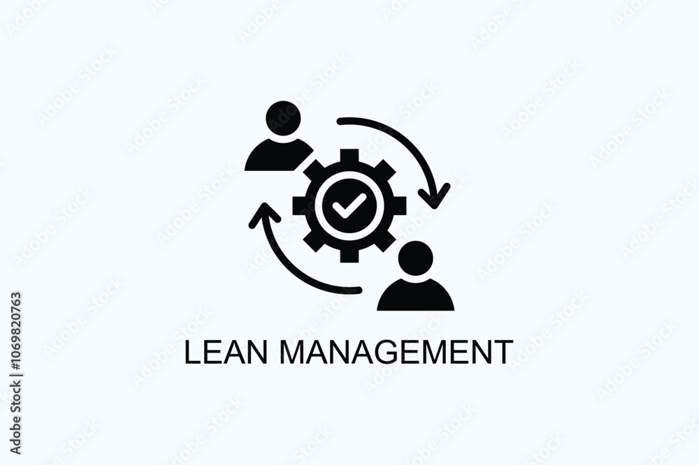 Lean Management Vector Or Logo Sign Symbol Illustration Lean Management Vector Or Logo Sign Symbol Illustration
