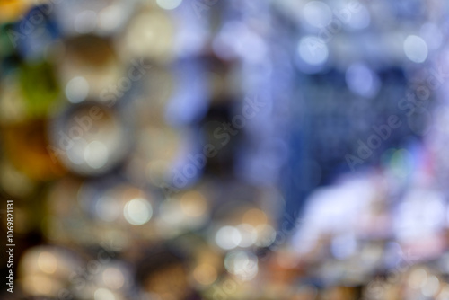 Abstract picture in Fes, Morocco. Soft focus, defocused.