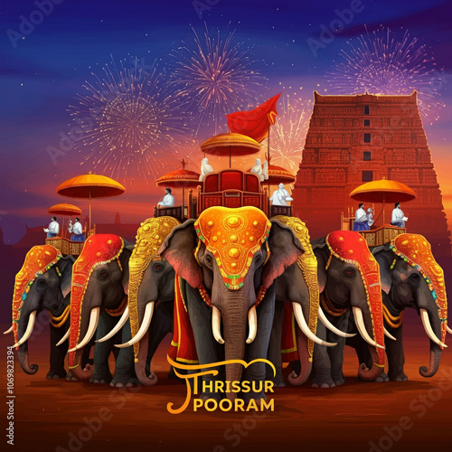 Vibrant scene from Thrissur...