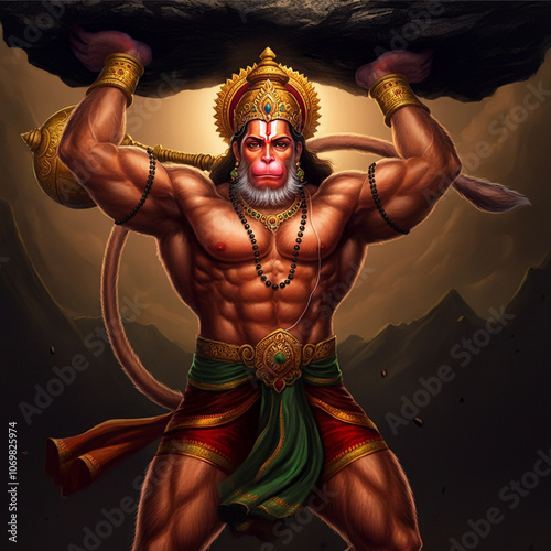 Heroic depiction of Lord Ha...