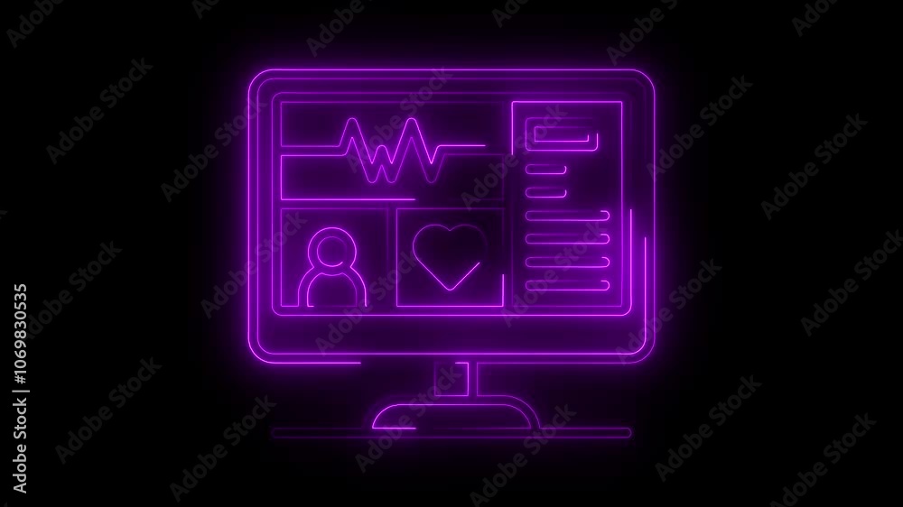 Neon Medical Dashboard Interface Neon Medical Dashboard Interface