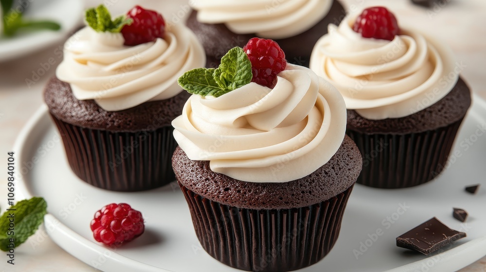 Decadent Chocolate Cupcakes with Cream Cheese Frosting Decadent Chocolate Cupcakes with Cream Cheese Frosting