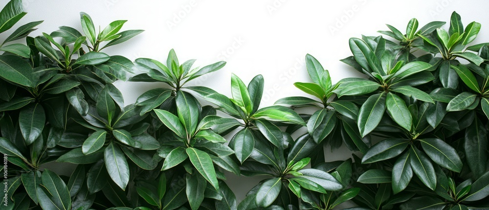 A vibrant display of green leaves fills the space, promoting a connection to nature and enhancing the ambiance with their soothing presence A vibrant display of green leaves fills the space, promoting a connection to nature and enhancing the ambiance with their soothing presence