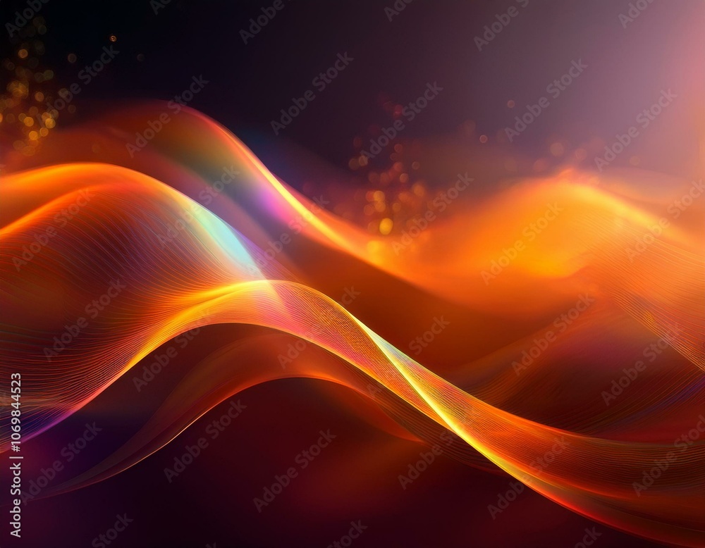 Obraz premium Warm elegant orange abstract background