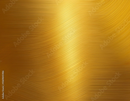 Gold Brushed Metal Texture Abstract Vector Background