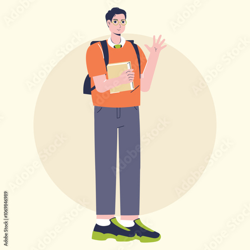 Flat Vector Daily Activity Illustration