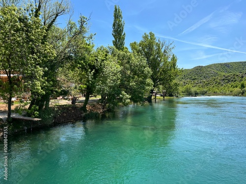 River Zrmanja near Berberov buk waterfall, Muskovci (Velebit Nature Park, Croatia) - Rijeka Zrmanja kod slapa Berberov buk, Muškovci (Park prirode Velebit, Hrvatska) photo