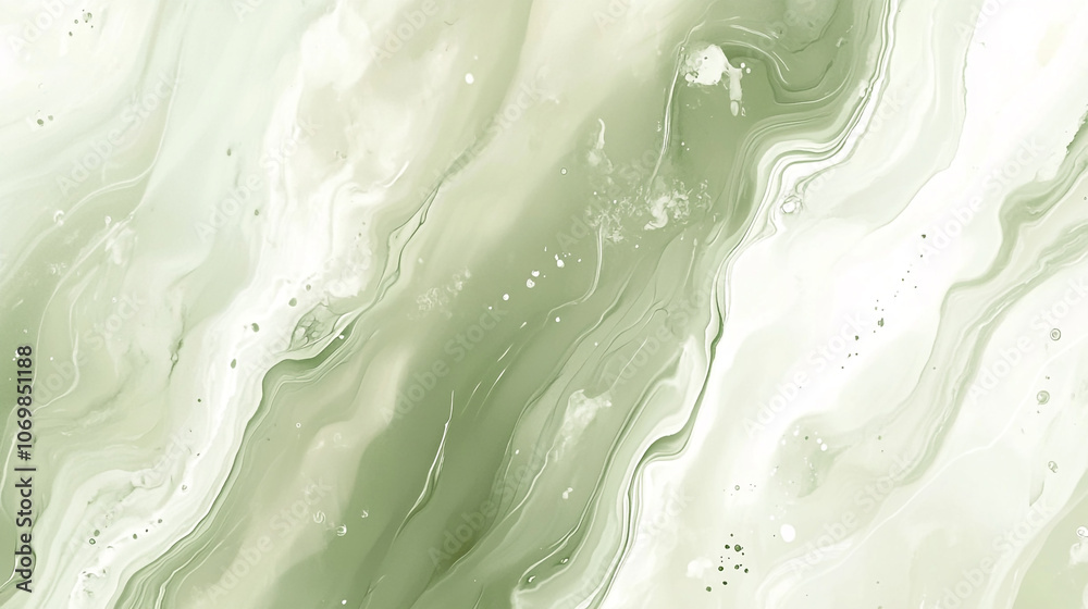 Abstract green and white swirls create a calming and elegant texture perfect for various designs Abstract green and white swirls create a calming and elegant texture perfect for various designs