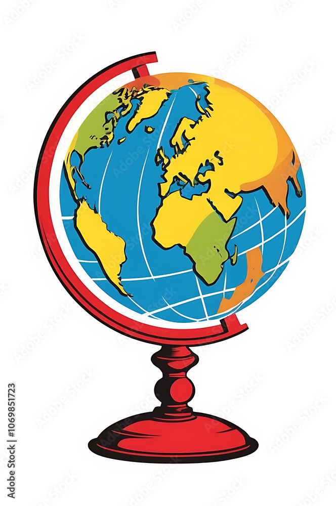 Minimalistic icon of a globe symbol representing Earth and global awareness on white background. Minimalistic icon of a globe symbol representing Earth and global awareness on white background.