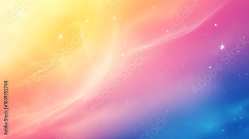 Colorful abstract cosmic background with waves of vibrant hues blending seamlessly