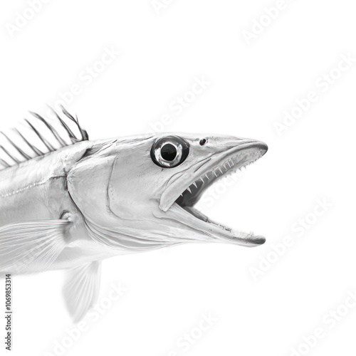 Sharp-toothed Fish on White Background photo