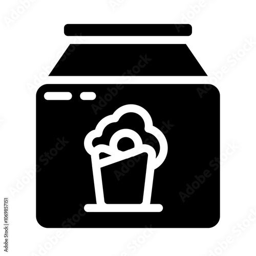 Kebab Delivery Box Solid Icon