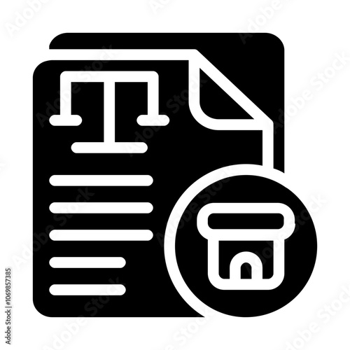 Legal Documents Solid Icon