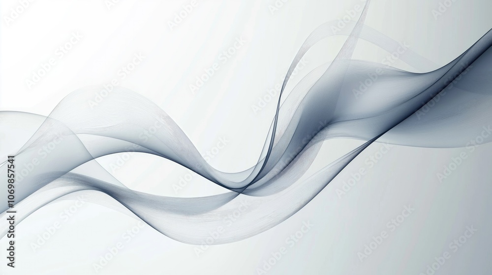 Obraz premium Elegant Minimalist Vector Waves Background for Presentations and Graphics