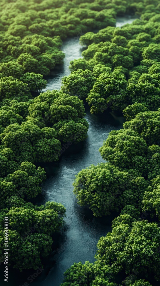 Serene Jungle River Flow Serene Jungle River Flow