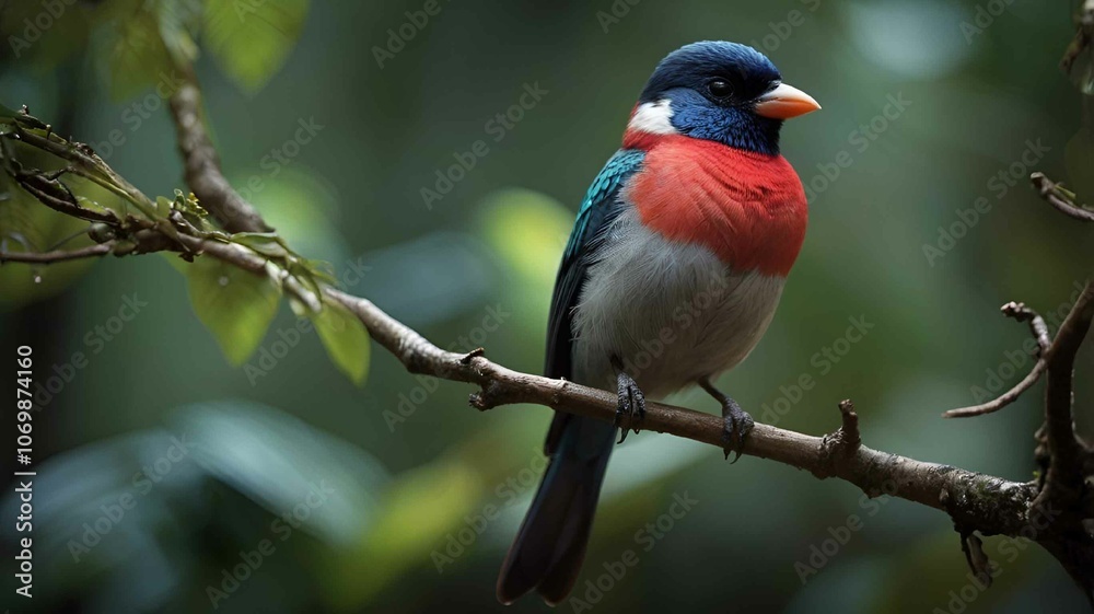 Vibrant Bird in Natural Habitat Vibrant Bird in Natural Habitat