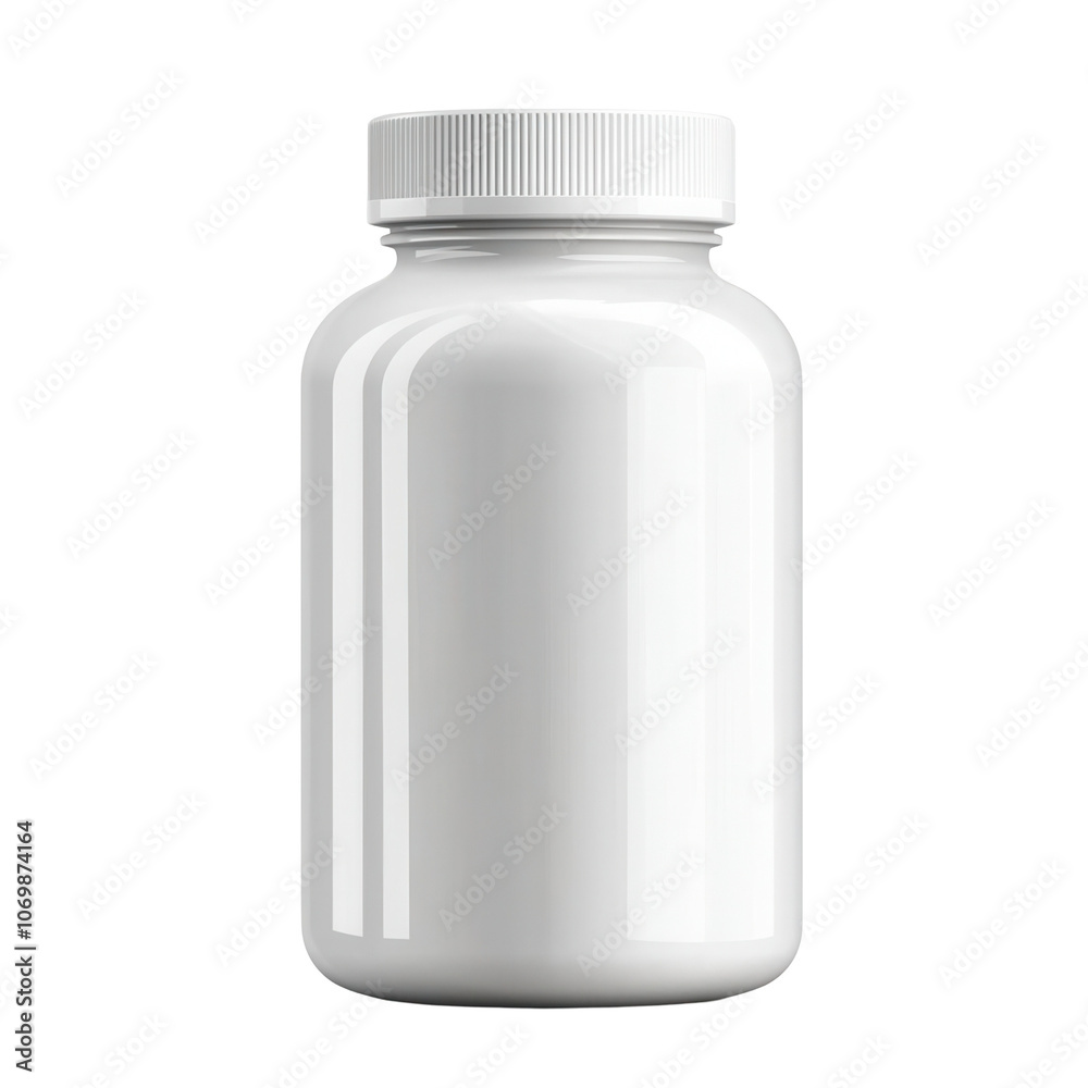 Discover the versatility of a white bottle for packaging various products and enhancing brand appeal, transparent background