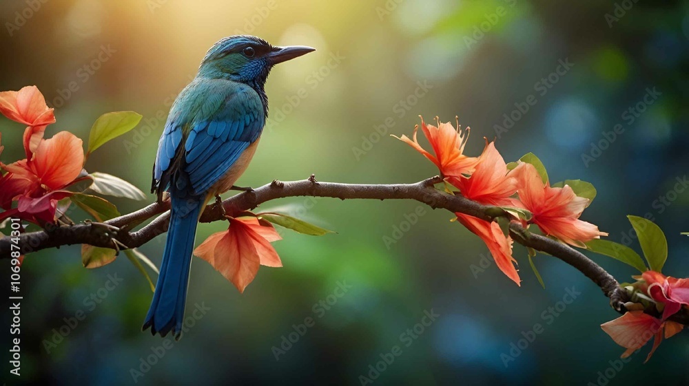 Obraz premium Vibrant Bird in Natural Habitat